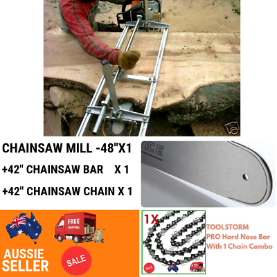 48” Mill+42” Bar +1 Chain Fit Makita Chainsaw DCS6400, DCS6401, DCS7300, DC7900