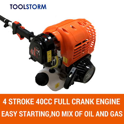 4-STROKE Pole Chainsaw Hedge Trimmer Grass Edger Brush Cutter Whipper Snipper