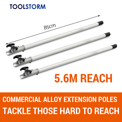 3X Extension Poles For TOOLSTORM 4-STROKE Brush Cutter Chainsaw Trimmer Backpack