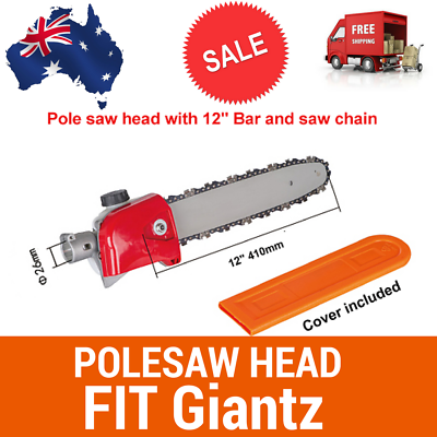 POLESAW POLE SAW CHAINSAW HEAD BRUSHCUTTER ATTACHMENT W/BAR+CHAIN FIT vidaXL