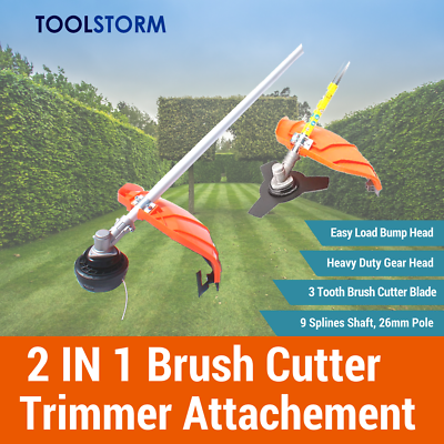 String Trimmer Brush Cutter Attachment Fit Yukon 9 Spline Chainsaw Hedge Trimmer