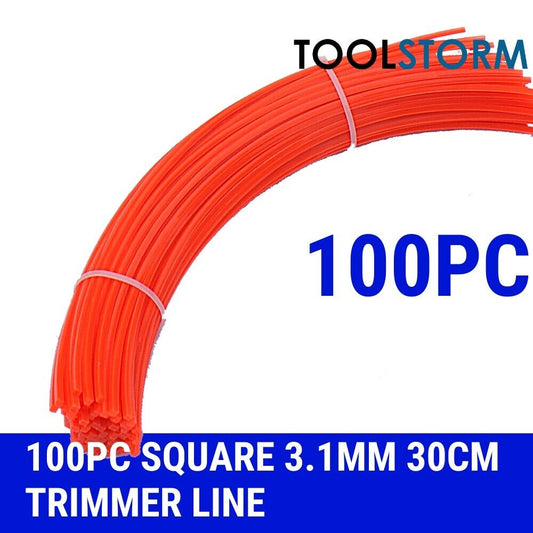 100PC SQUARE 3.1MM 30CM TRIMMER LINE WHIPPER SNIPPER BRUSH CUTTER BRUSHCUTTER