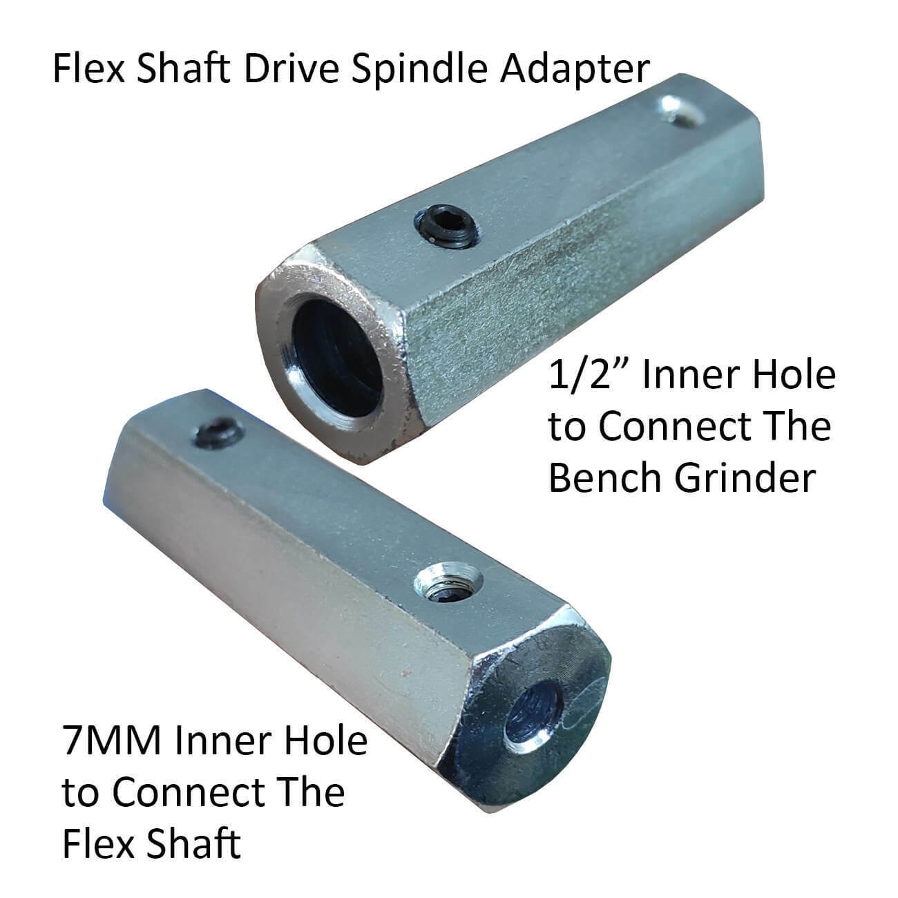 Spindle+flexible chuck+Buffing Wire wheels for 6" bench grinder Metal Polishing