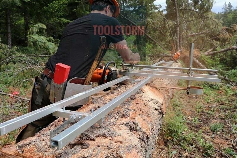 Chainsaw mill 2024 36 48" Oiler Kit First Cut Rail 10FT Bracket Vertical Mill