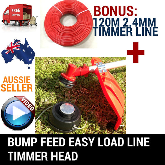 WITH 120M LINE TWISTER BUMP FEED LINE TRIMMER HEAD WHIPPER SNIPPER BRUSH CUTTER