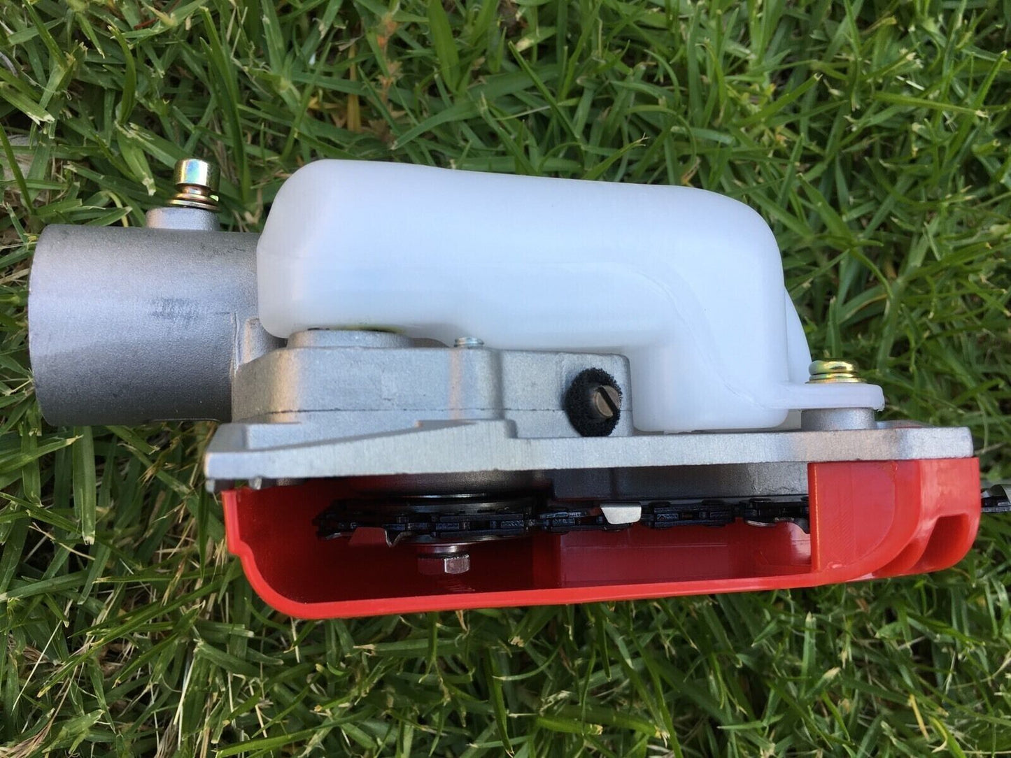 Chainsaw Head 12" Bar & 2 Chain - Fit 24mm Pole w/5mm Square Shaft grass trimmer