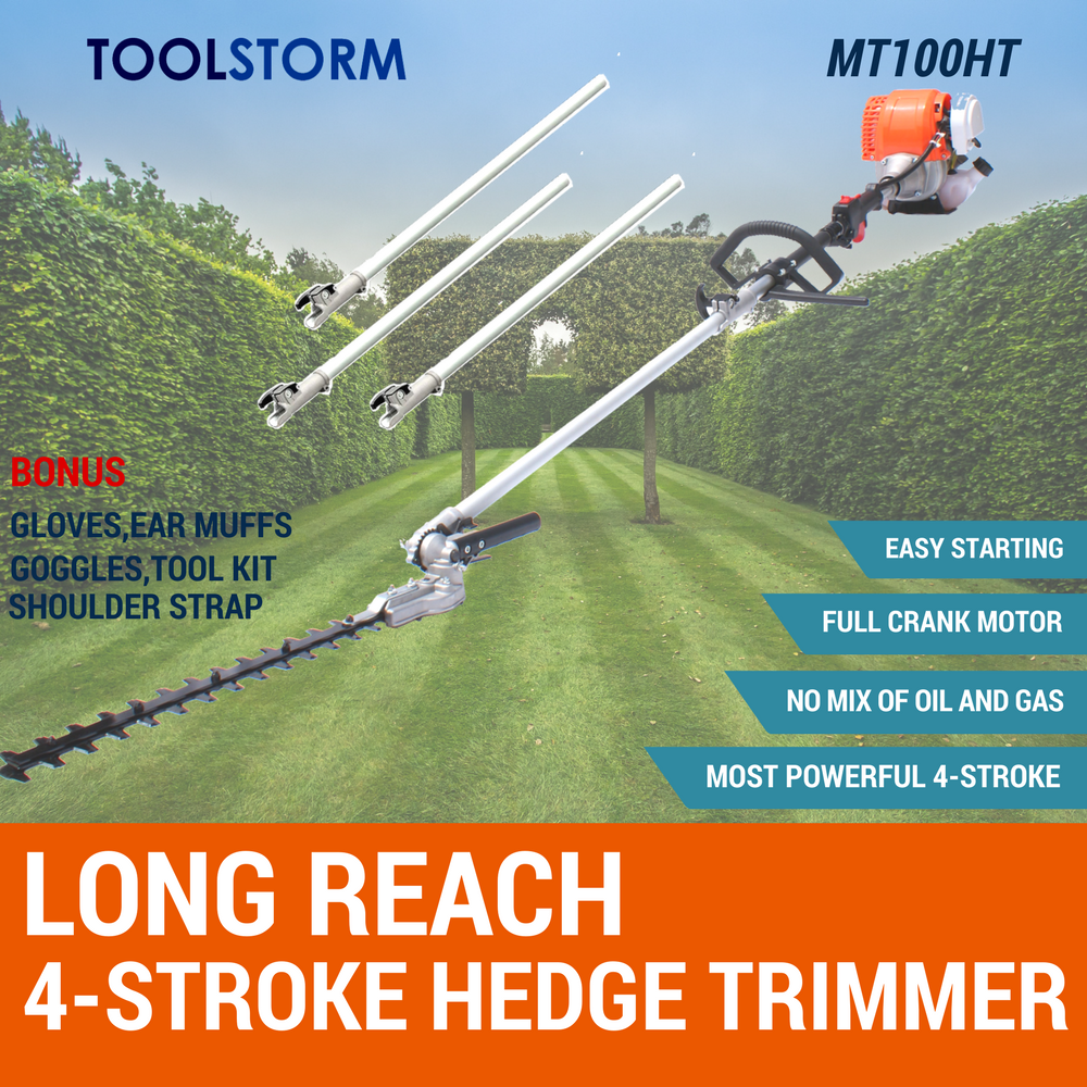4-STROKE Pole Hedge Trimmer Petrol Trimmer Brush Cutter Brushcutter Tree