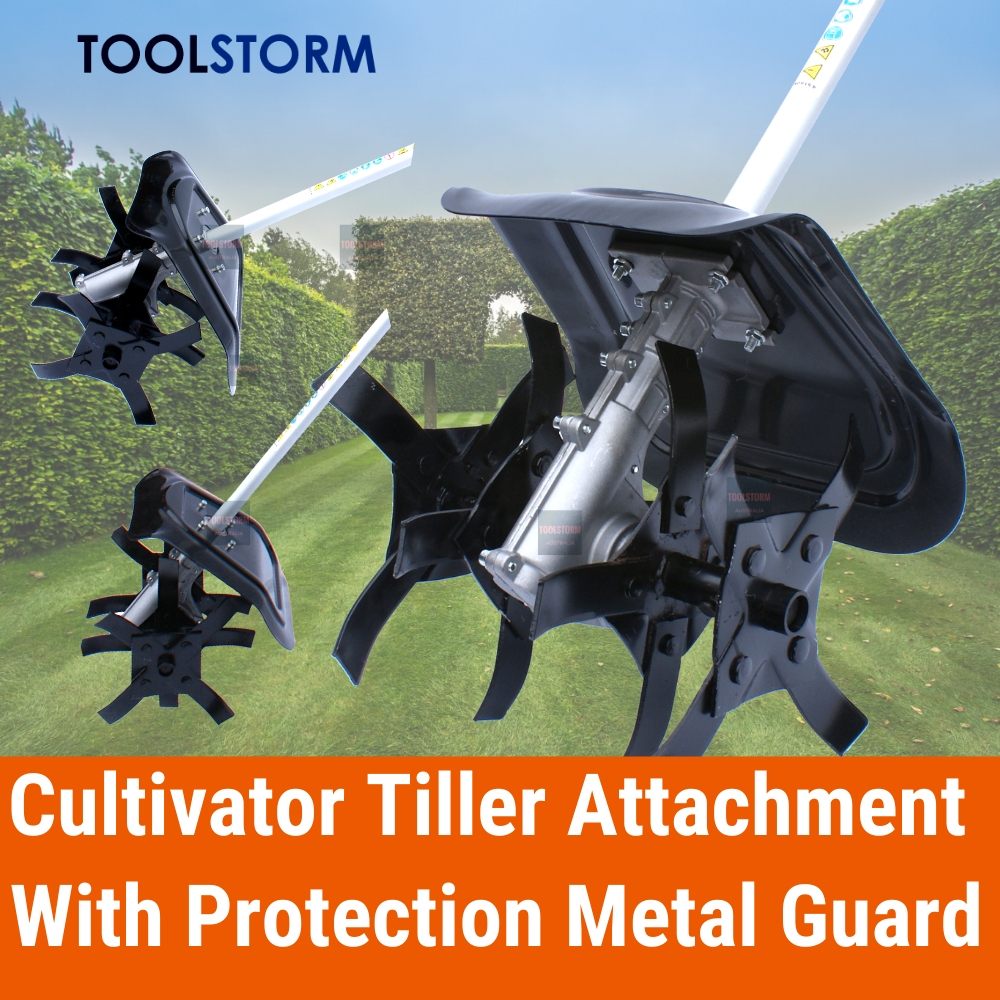 TILLER CULTIVATOR ATTACH FOR BRUSHCUTTER MULTI-TOOL LINE TRIMMER CHAINSAW 7/9T