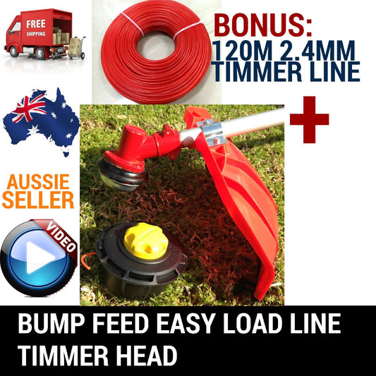 WITH 120M LINE TWISTER BUMP FEED LINE TRIMMER HEAD WHIPPER SNIPPER BRUSH CUTTER