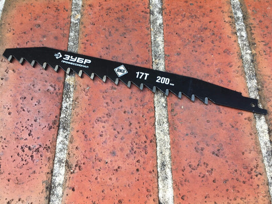 Tungsten Carbide Grit TCT Reciprocating Saw Blade For Concrete/ Brick 200MM, 17T