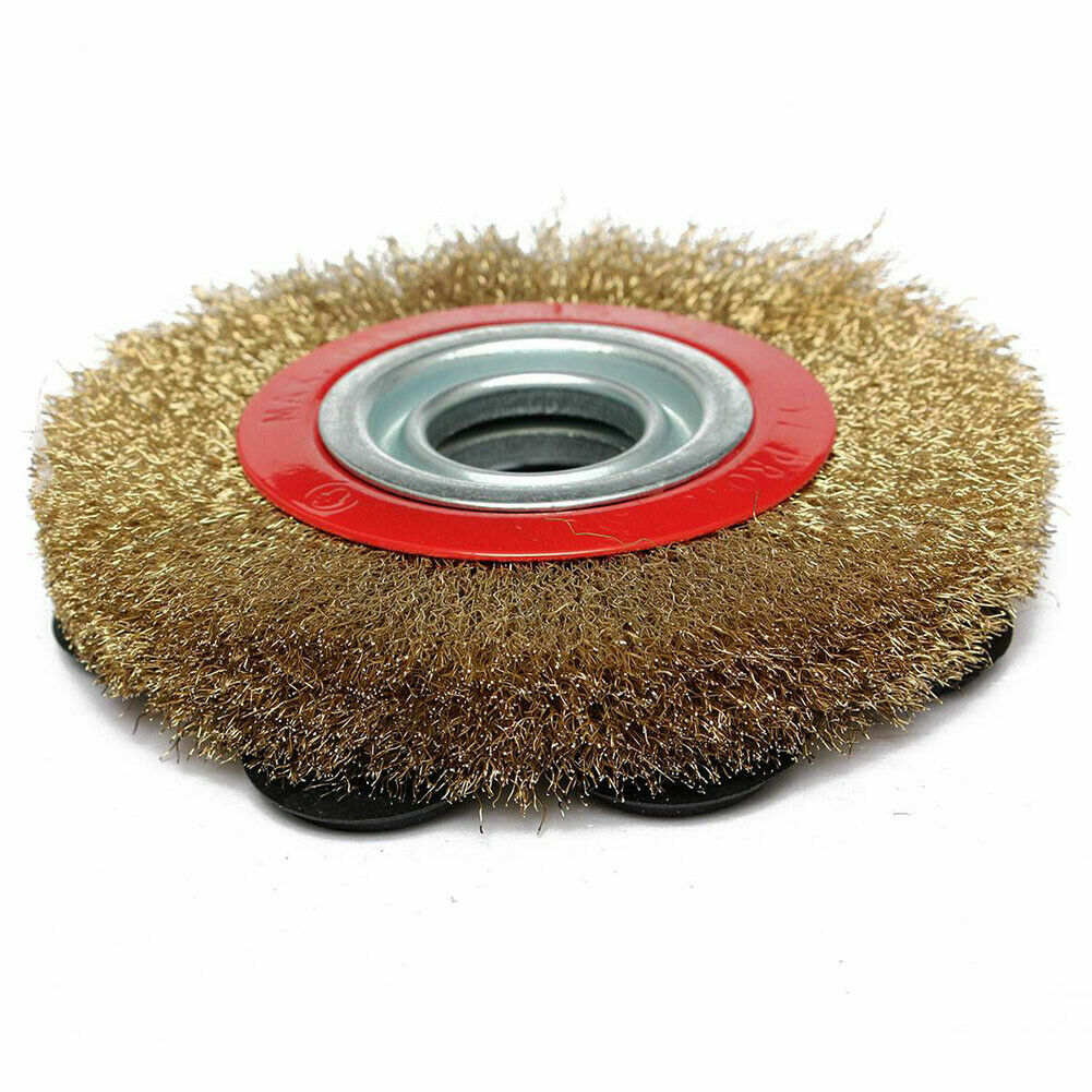 Brass Plated Steel Wire Brush 6″ 150mm Fit OZITO 6" Bench Grinder OZBG150WA