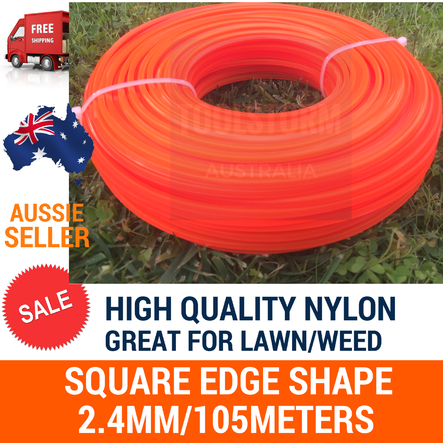 Twist, Round, Square Shape 1.6 2.0 2.4 3.0mm Trimmer line Whipper Snipper Cord