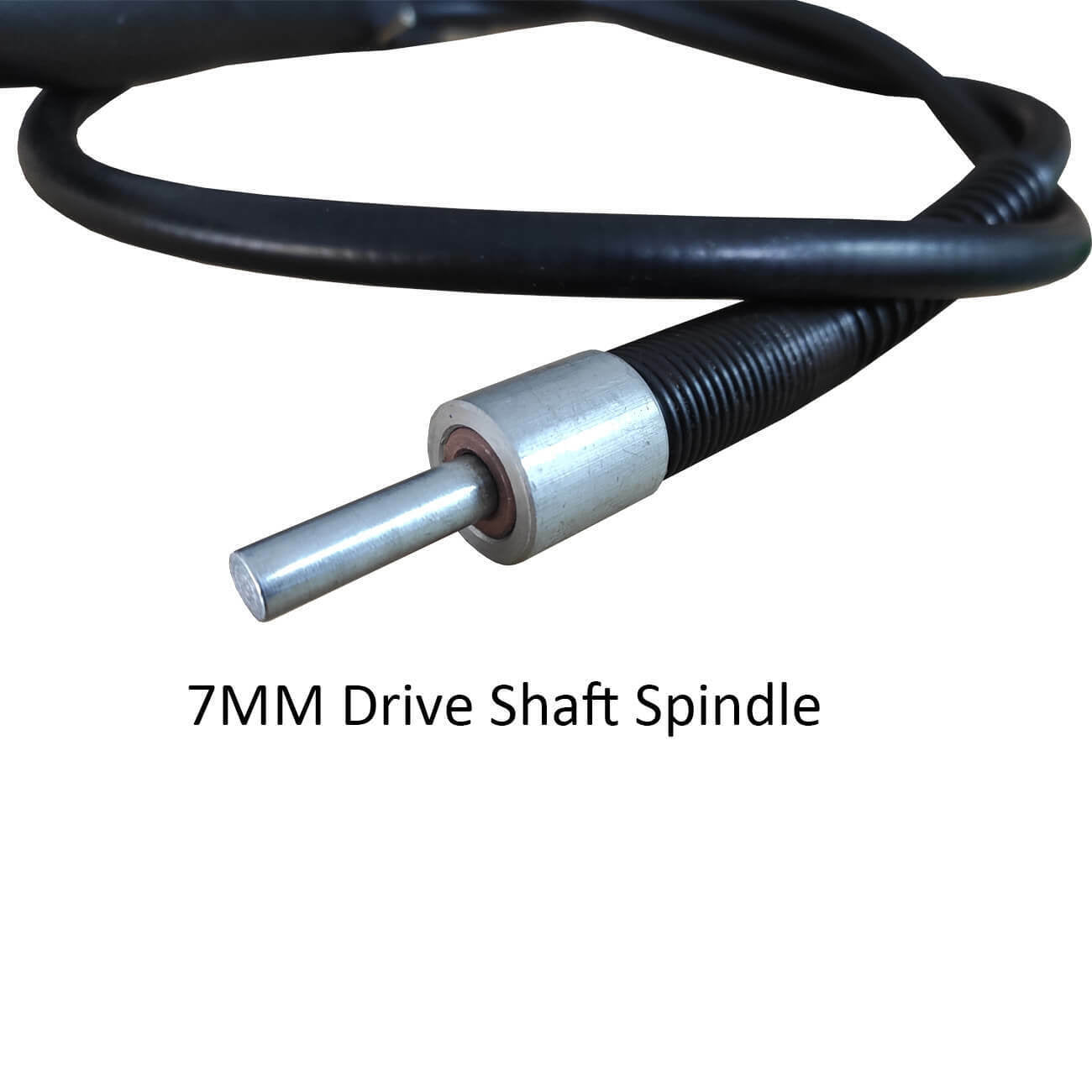 Metal polishing kit with 1.3m flexible chuck 6mm, 6pcs Buffing Wire Brush wheels