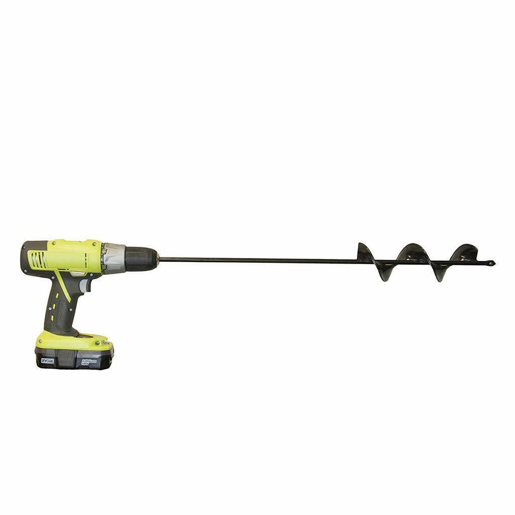 Small Garden Auger Planter Post Hole Digger Attache to Power Drill Ø40mm x 450mm