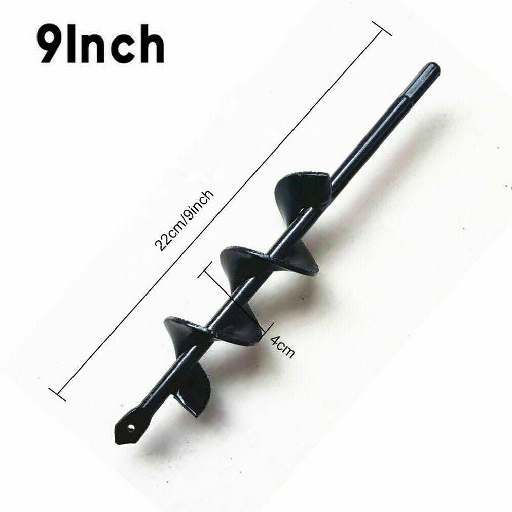 Power Garden Auger Small Earth Planter Drill Bit Post Hole Digger 220mm
