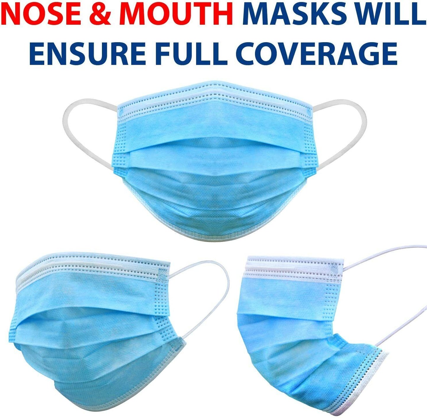 3ply disposable protective Facemask medical surgical grade Face Mask x 60 pcs