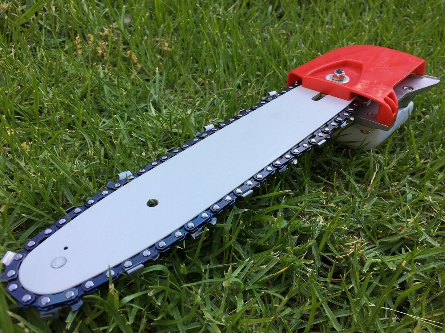 Chainsaw Head 12" Bar & 2 Chain - Fit 24mm Pole w/5mm Square Shaft grass trimmer