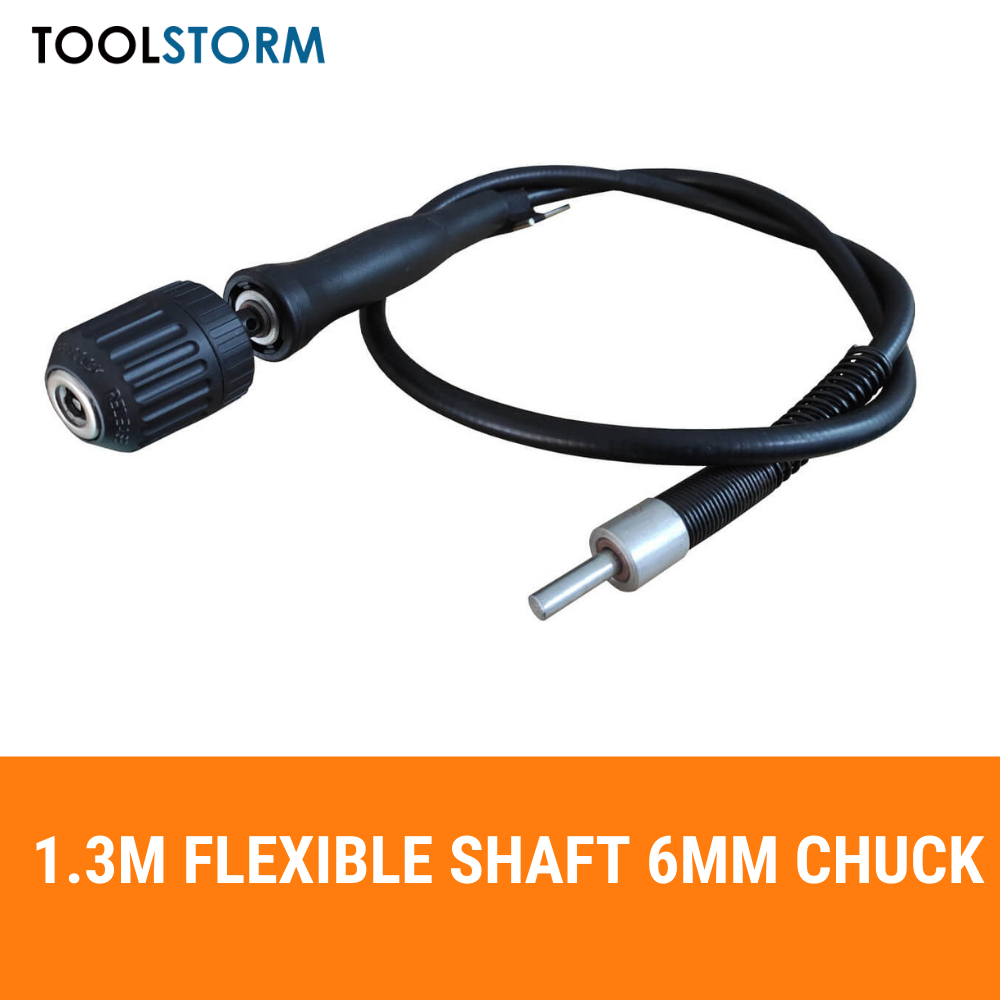 Metal polishing kit with 1.3m flexible chuck 6mm, 6pcs Buffing Wire Brush wheels