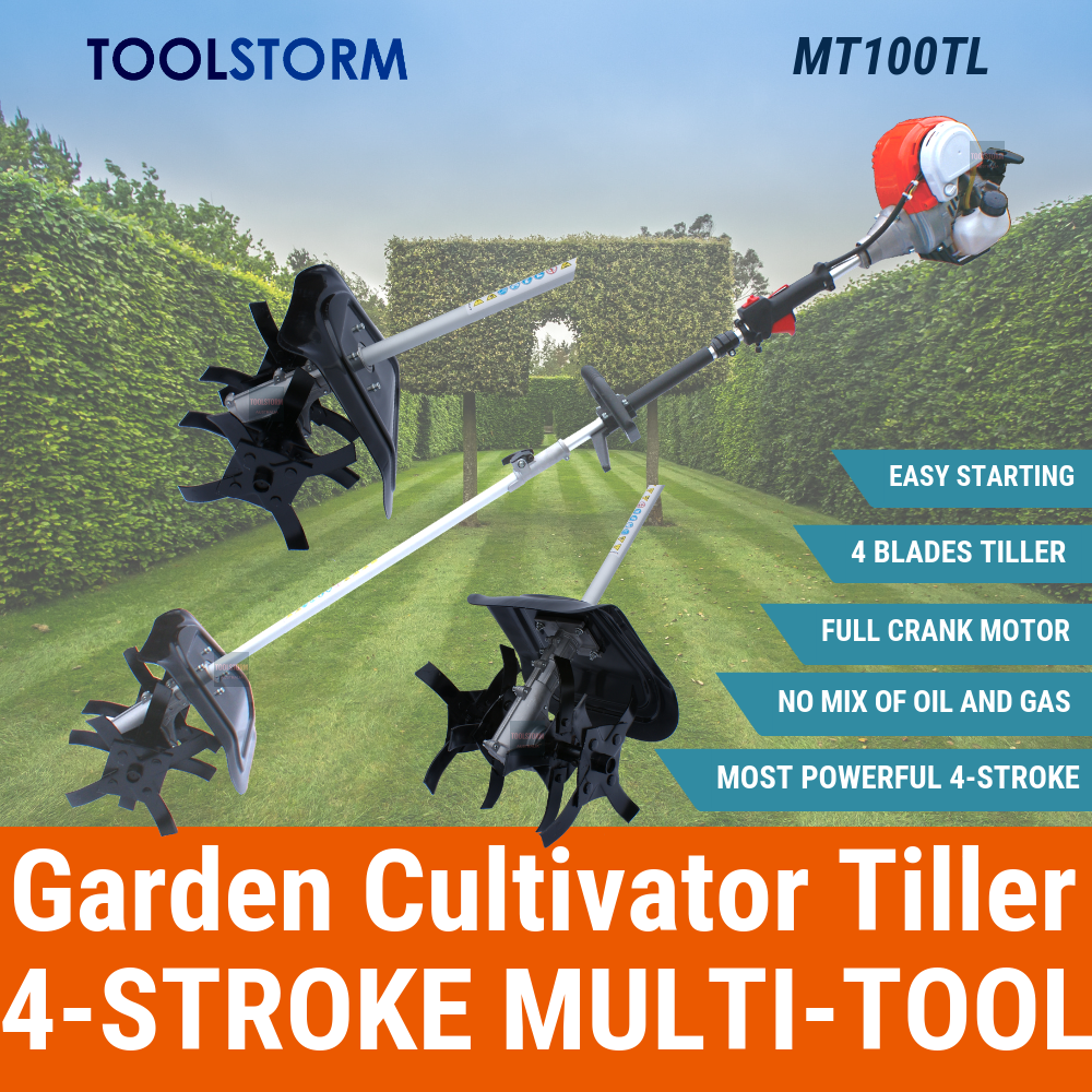 4 Stroke Pole Chainsaw Hedge Trimmer BrushCutter Whipper Snipper Vibrator Tiller