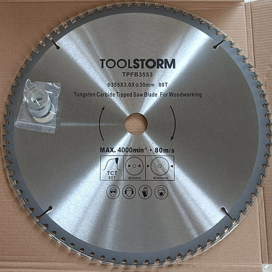 1PC Circular Saw Blade TCT 14" 355mm 80T 30MM BORE For Wood Timber cutting
