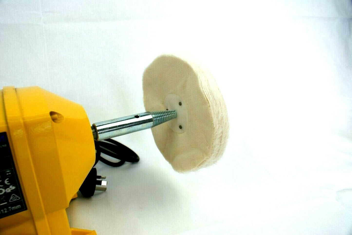 BENCH GRINDER 150MM INDUCTION HEAVY DUTY SHARPEN POLISHER & TAPERED SPINDLE SET