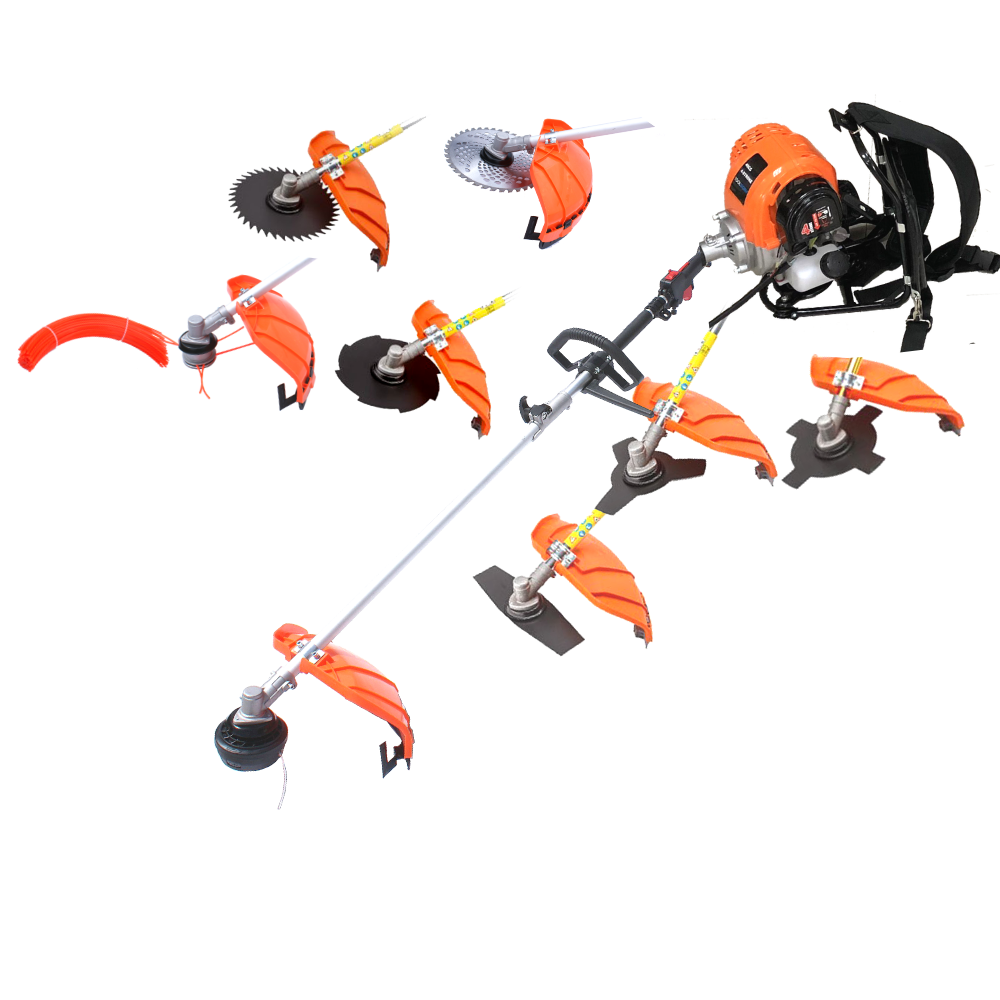 4-STROKE Backpack Brushcutter Trimmer Whipper Snipper Brush Cutter Multi Tool