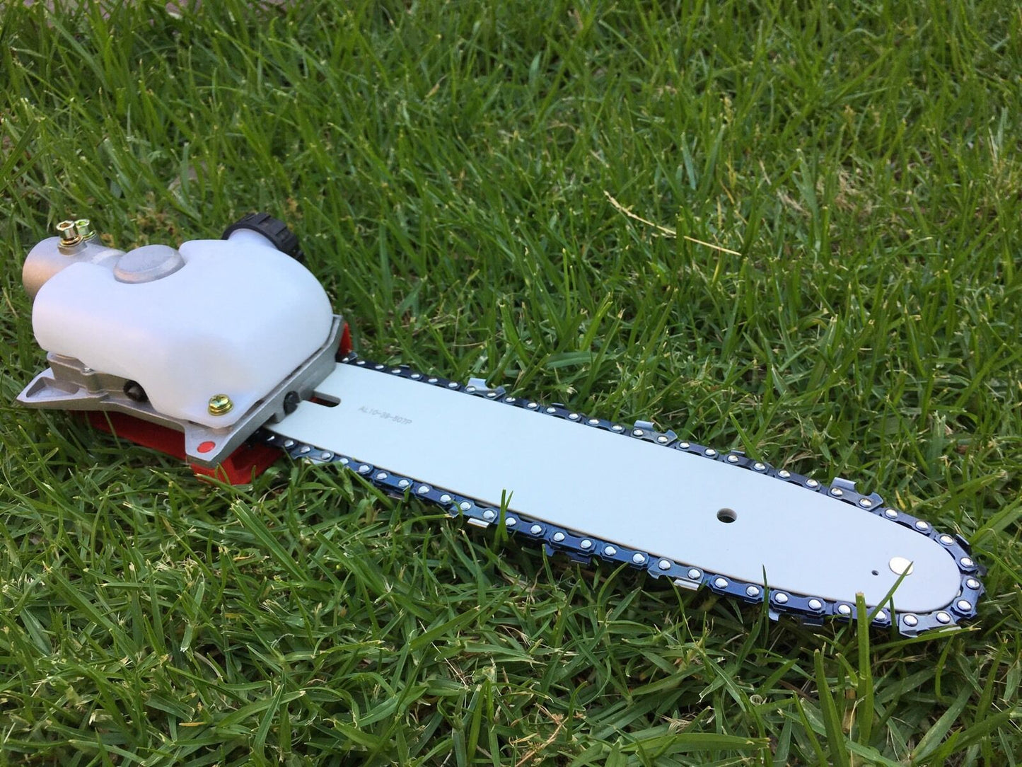 Chainsaw Head 10" Bar & 2 Chain - Fit 24mm Pole w/5mm Square Shaft grass trimmer