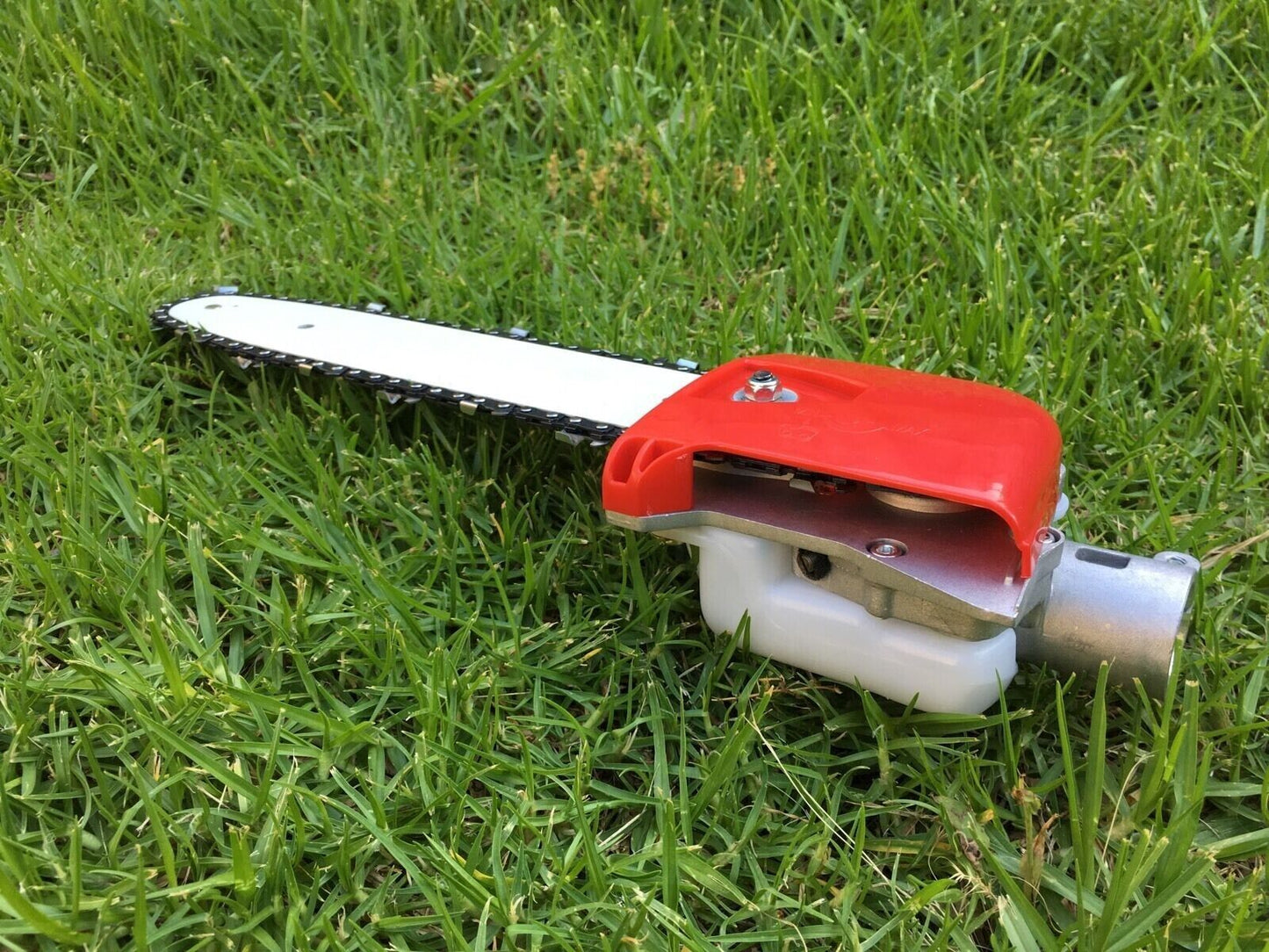 Chainsaw Head 12" Bar & 2 Chain - Fit 24mm Pole w/5mm Square Shaft grass trimmer