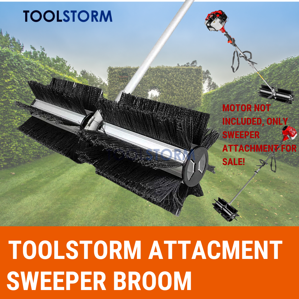 Sweeper Broom For Brushcutter Hedge Line Trimmer ChainSaw/9 Spline Shaft 26 Pole