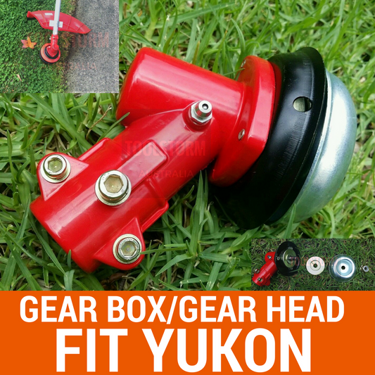 BRUSH CUTTER GEARHEAD GEARBOX FIT YUKON 7/9T CHAINSAW MULTI TOOL WHIPPER TRIMMER