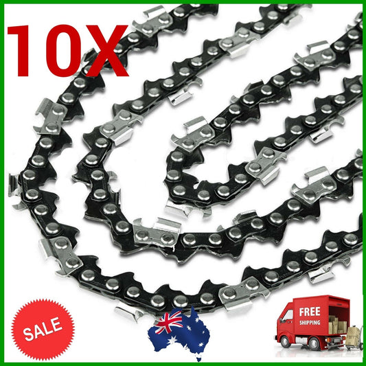 10 X CHAINS NEW CHAINSAW CHAIN 18" FOR McCULLOCH 62 3/8LP 050