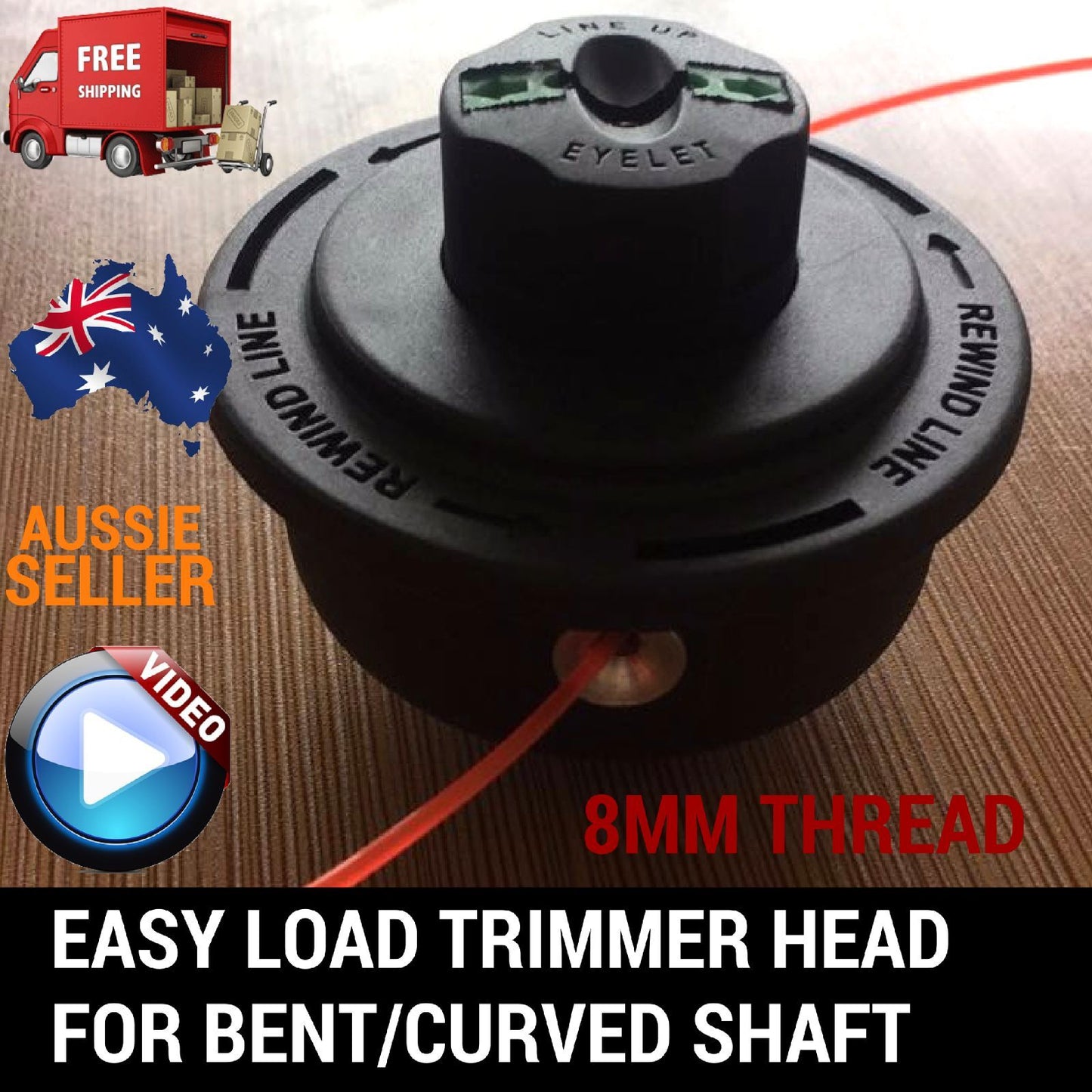 Bump Trimmer Head for ALDI FERREX 2 STROKE LINE TRIMMER FPLT-254 E1 CODE 706567