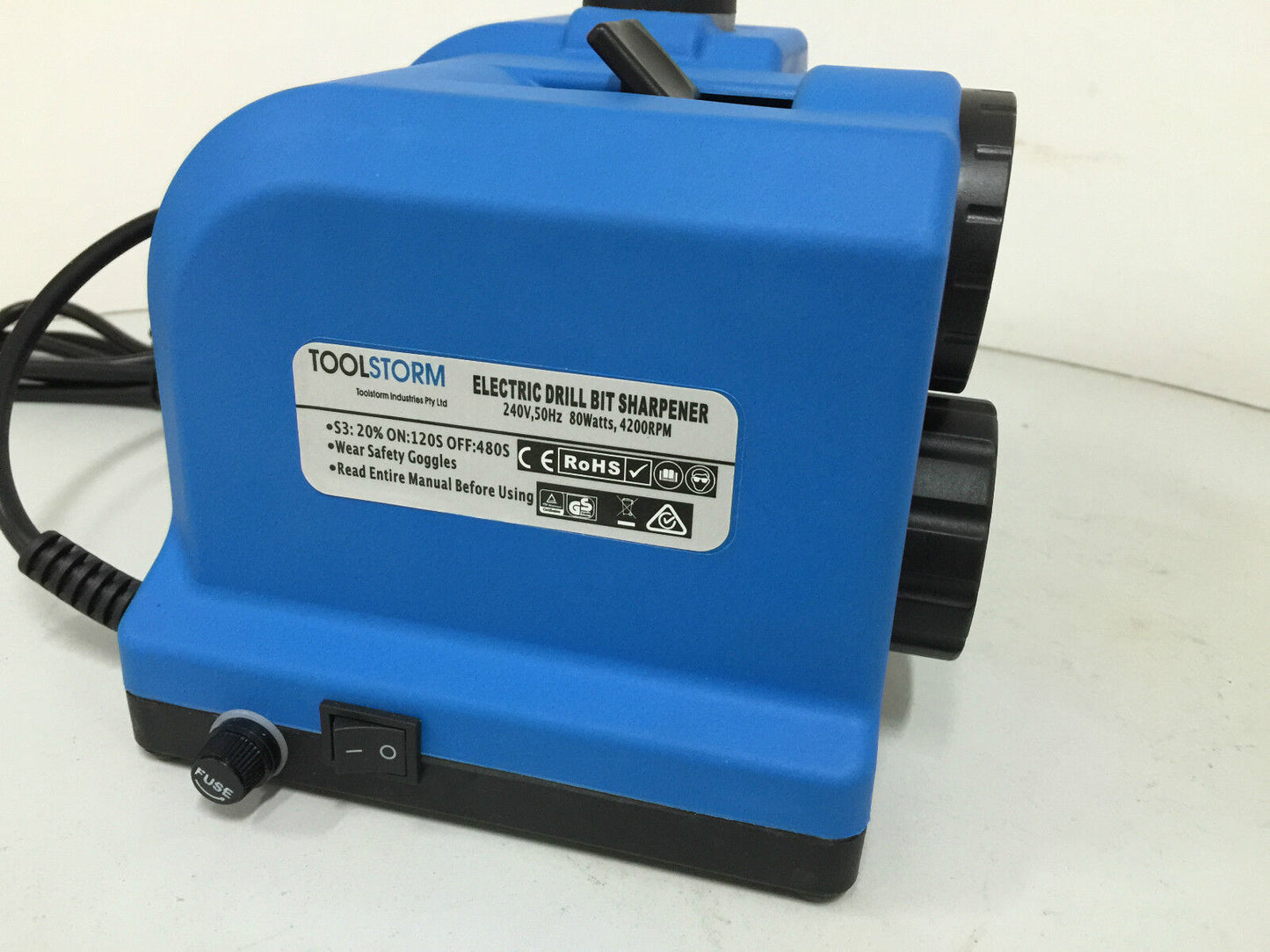 W/3XWHEELS ELECTRIC PRO DRILL BIT SHARPENER SHARPENING TOOL DOCTOR GRINDER 3-13M