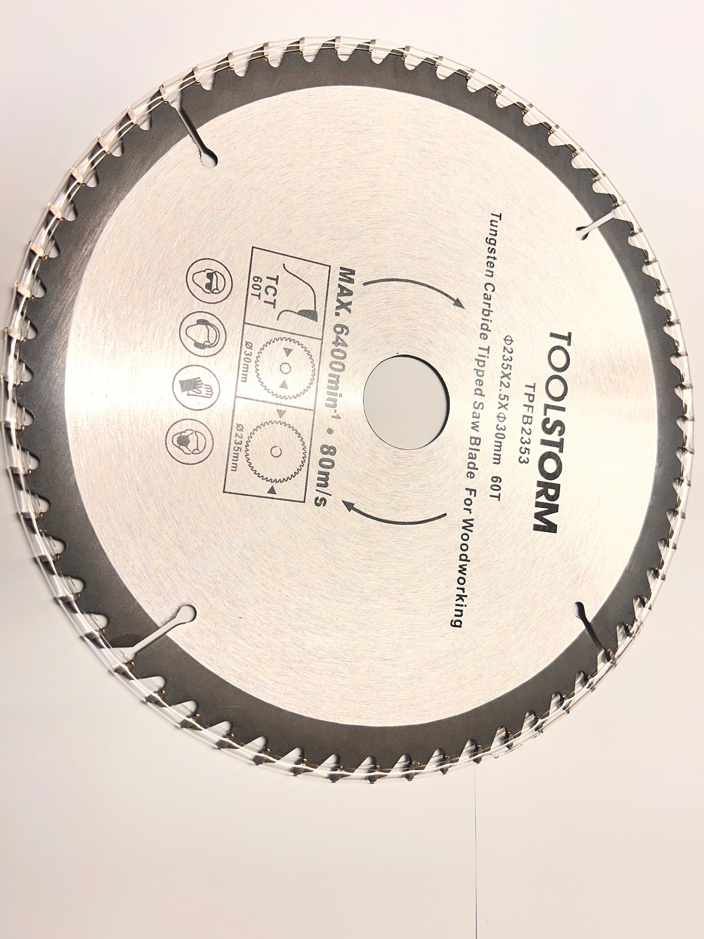 3PC CIRCULAR SAW BLADES 235MM  20T,40T,60T ARBOR 30MM-BUSH25.4/16/10TCT MITRESAW