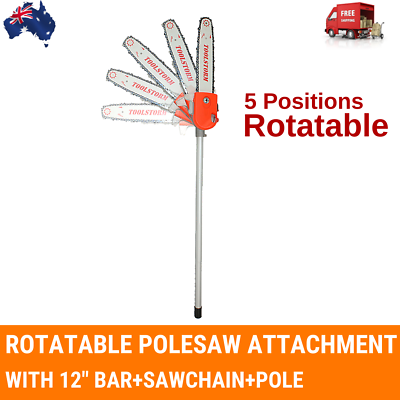 ROTATABLE Pole Saw Chainsaw Attachemnt For Giantz Brushcutter Whipper Snipper