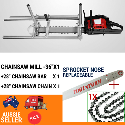 36” Chainsaw Mill+ 28” Bar + 1 Chain Fit Baumr-Ag Chainsaw 82CC SX82 92CC SX92