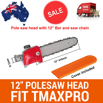 POLE SAW CHAINSAW ATTACHMENT W/BAR+CHAIN FIT TmaxPro BRUSHCUTTER/MULTI TOOL