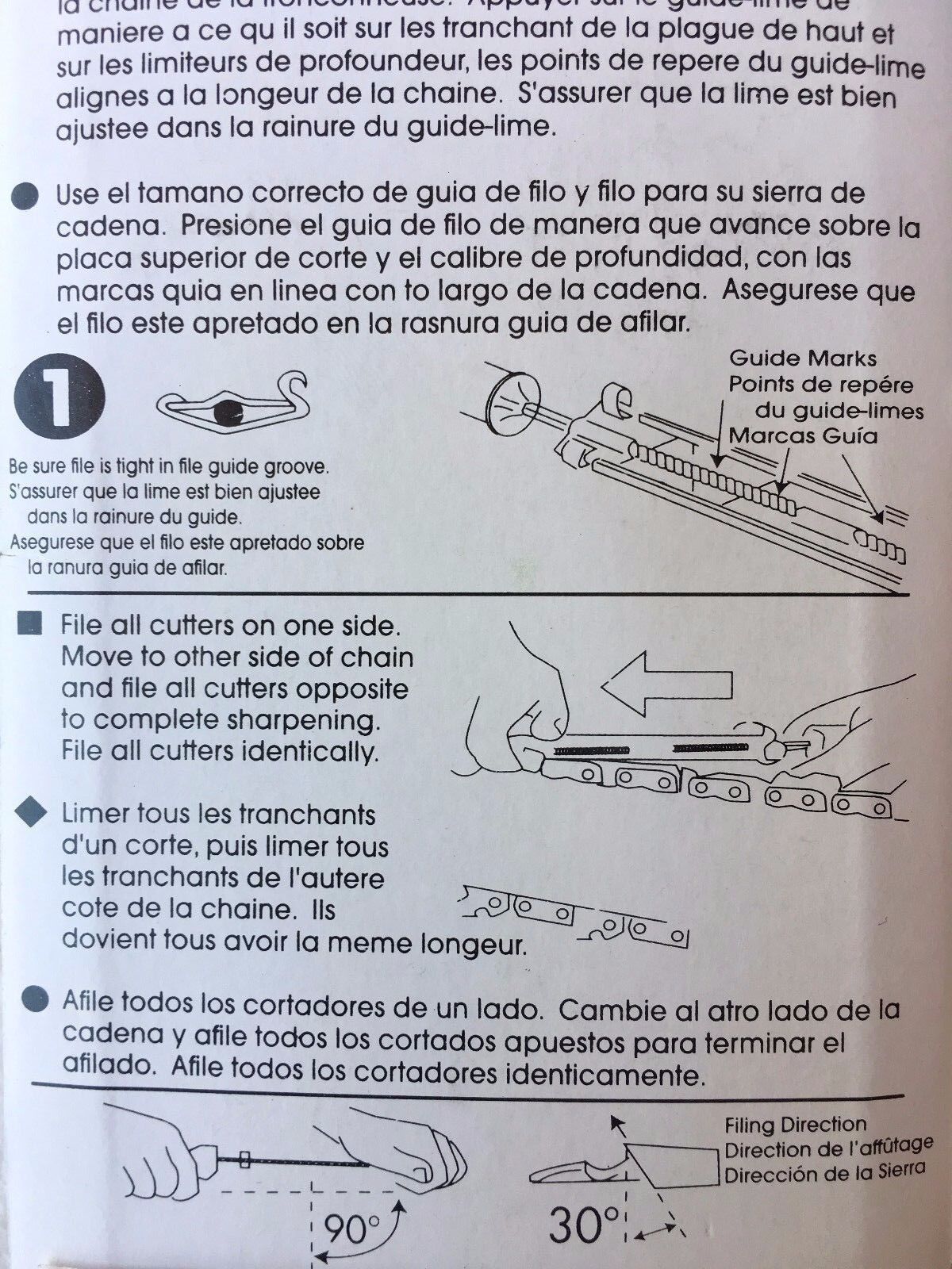 NEW CHAINSAW CHAIN SHARPENING FILE AND GUIDE 7/32"  (5.5MM)