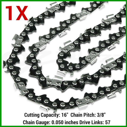 1X 16" CHAINSAW CHAIN FIT 38cc NUPOWER CHAINSAW 405mm 16" BAR MODLE NPCS38CC