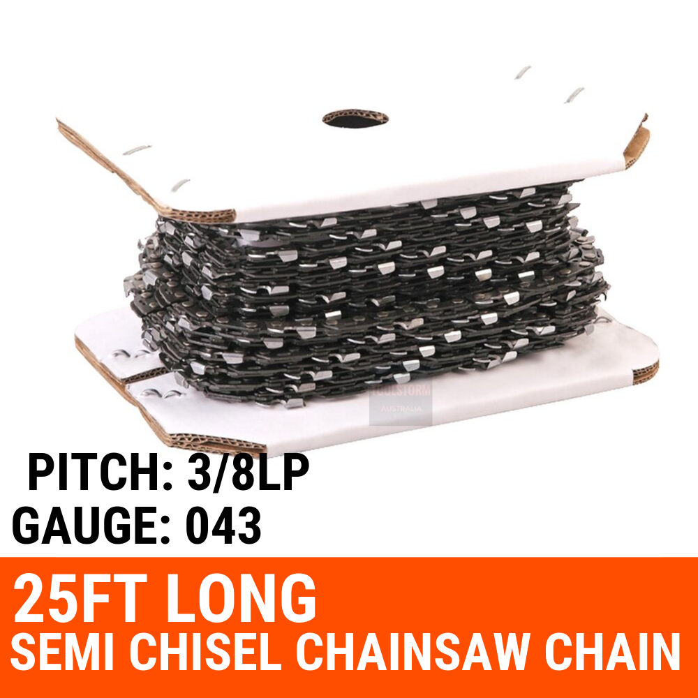 25ft Roll of Chainsaw Chain 3/8LP .043 Semi Chisel Fit RYOBI SHINDAIWA ...