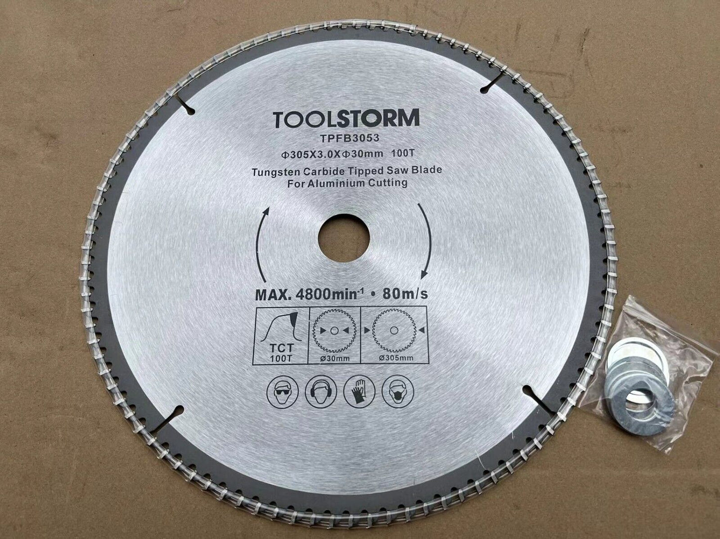 2PC TCT Drop Saw/Compound Mitre Saw Blade 12" 305mm 60T FOR TIMBER 100T FOR Alum