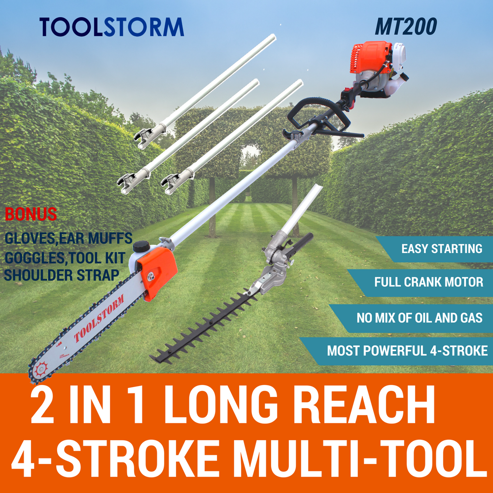 4 Stroke Pole Chainsaw Hedge Trimmer BrushCutter Whipper Snipper