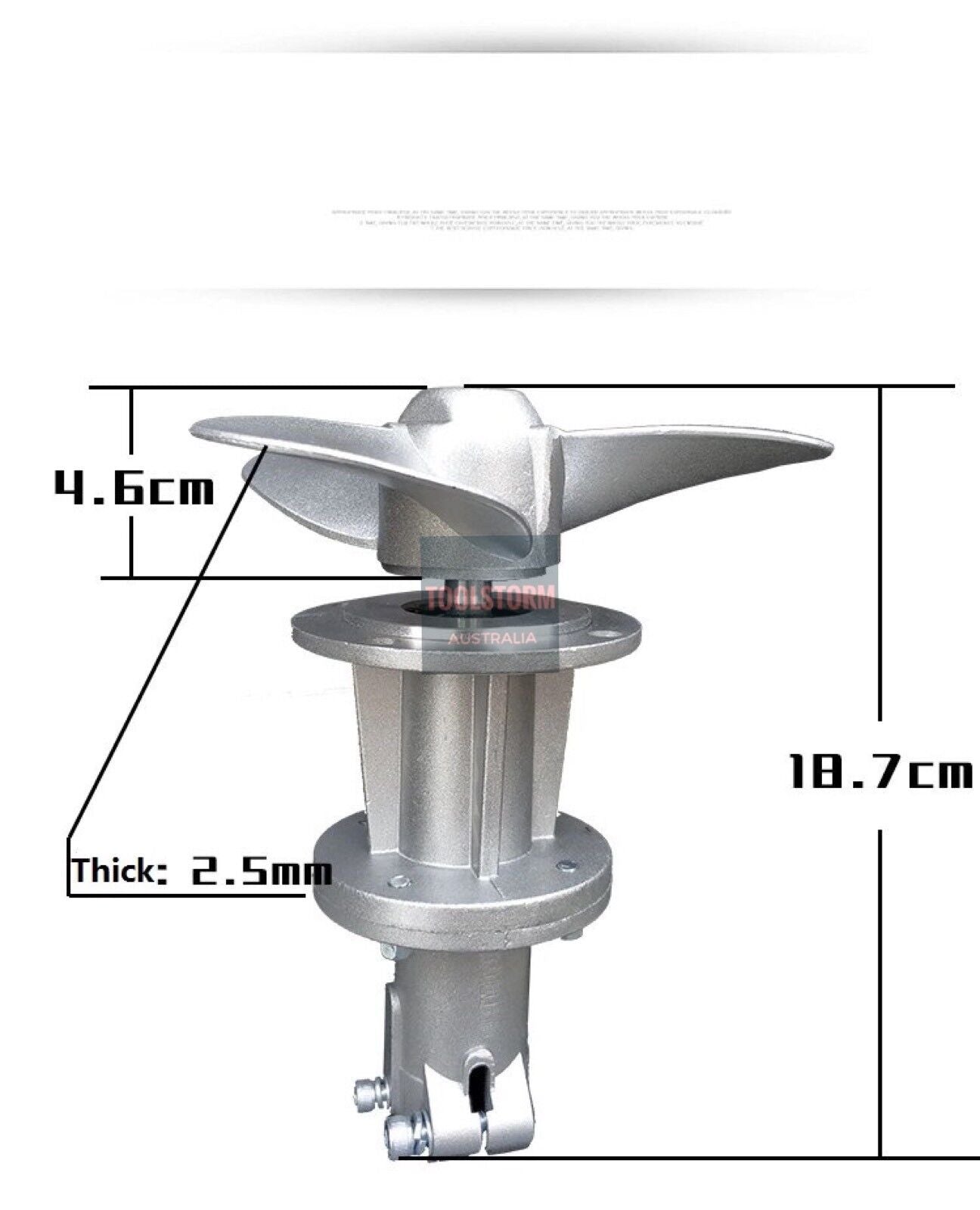 Alum Alloy Boat Propeller For ALDI GARDENLINE MUTLI 47629 58903 FERREX 700305