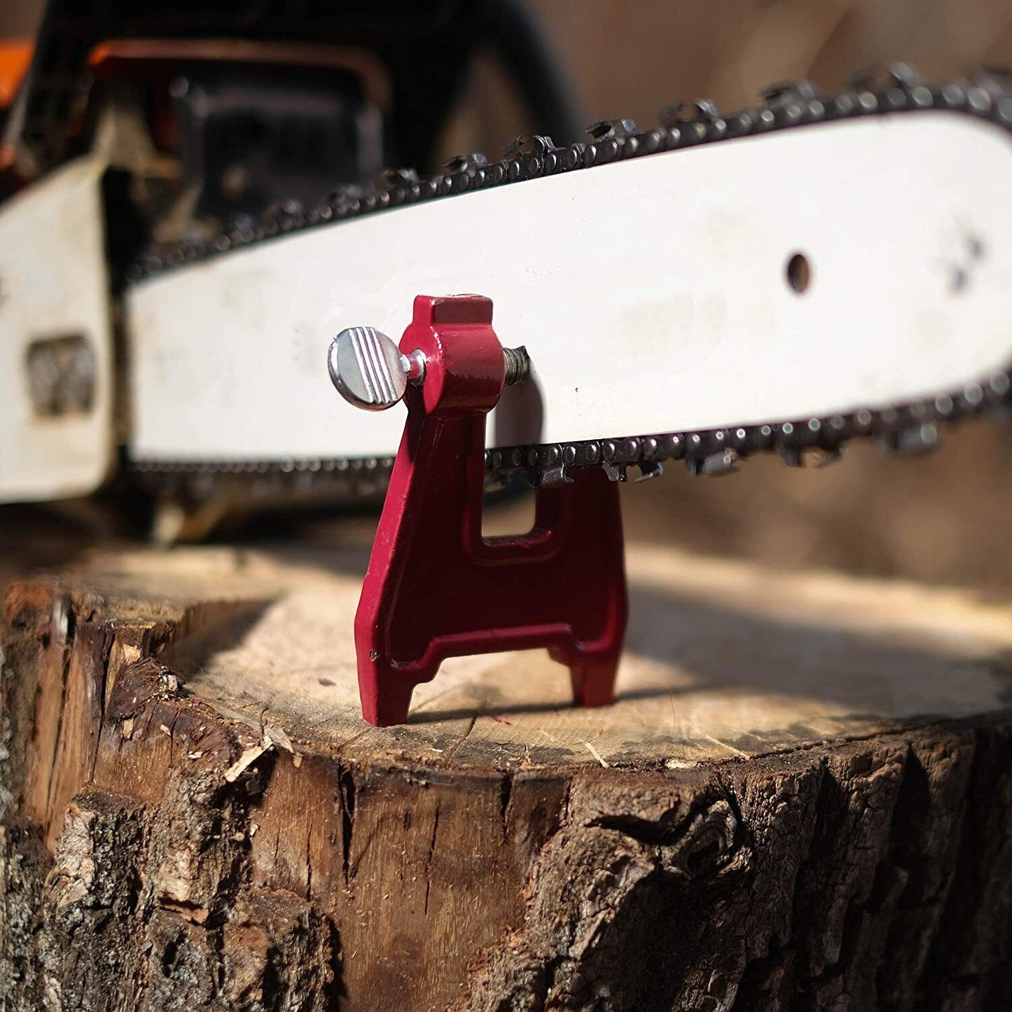 1X CHAINSAW CHAIN STUMP FILE VISE FOR CHAINSAW SHARPENER