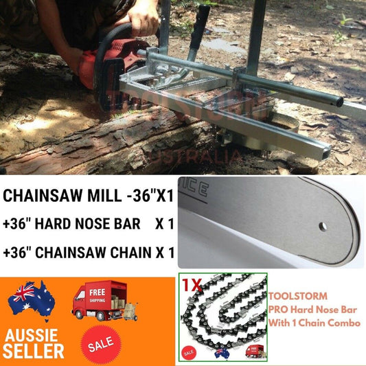 36” Mill+36”Bar + 1 Chain Fit Husqvarna Chainsaw-FIT MODEL 565 565AT