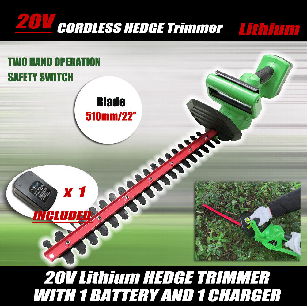 20V Lithium Cordless Garden Leaf Blower Grass Snipper Brushcutter Hedge Trimmer