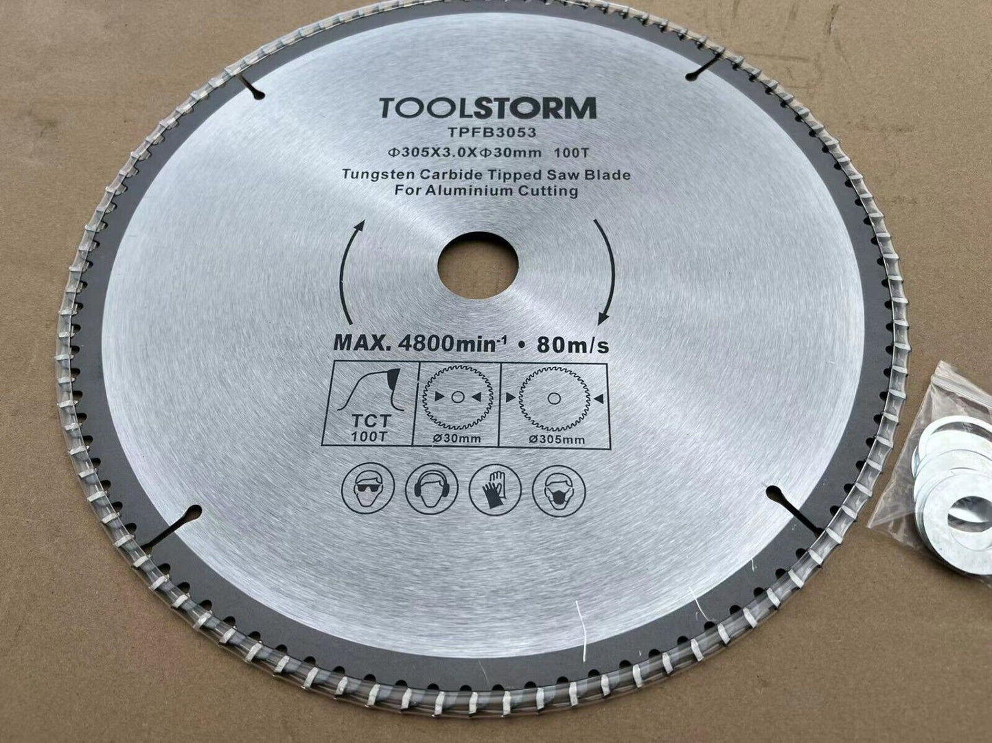 1PC Blade TCT 12" 305mm 100T 30MM BORE For alum FIT BAUMR-AG MITRE SAW DBR-305