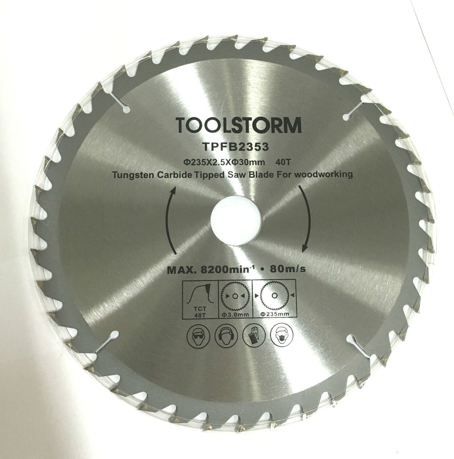 3PC TCT Drop Saw/Compound Mitre Saw BLADE 235MM 20T,40T,80T ARBOR 30/25.4/16/10