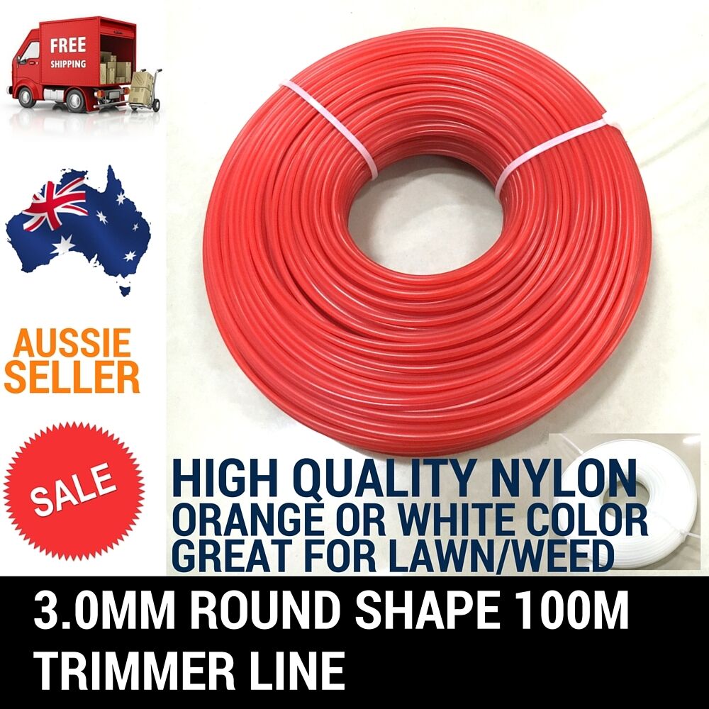 3.0MM 100M TRIMMER LINE WHIPPER SNIPPER CORD WIRE BRUSH CUTTER BRUSHCUTTER NYLON