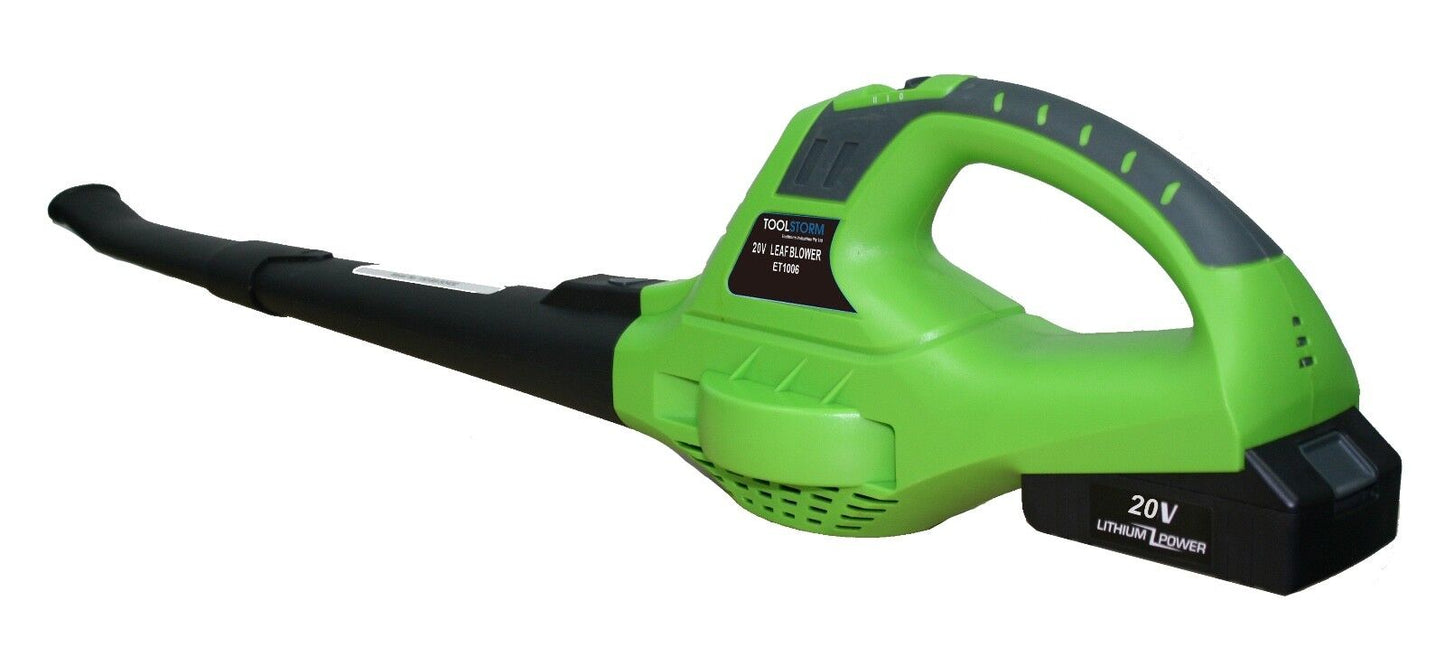 Blower 20v Cordless PRO Leaf Grass Garden Blower 2 Speed, With Battery & Charger